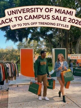 University of Miami 🙌 Back to Campus Sale 2026 💚🧡